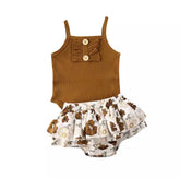 Dora- Girls Cotton Floral Bloomers Set.